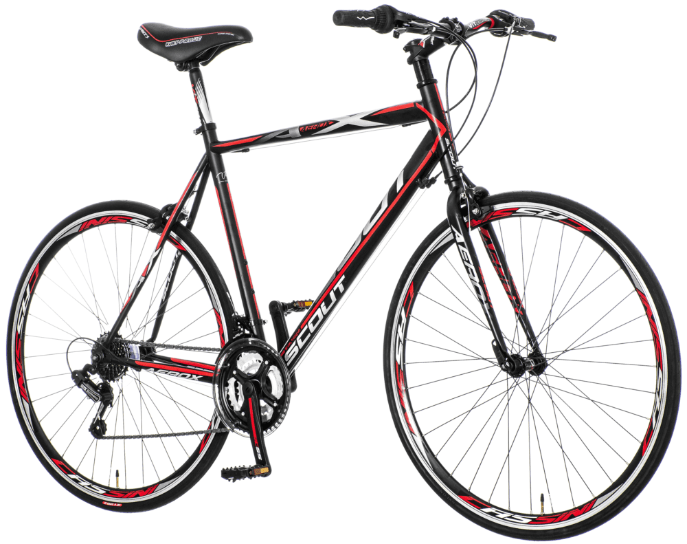 VISITOR  SCOUT AEROX CRNO SIVO CRVENI DIS288FIT 28"/22