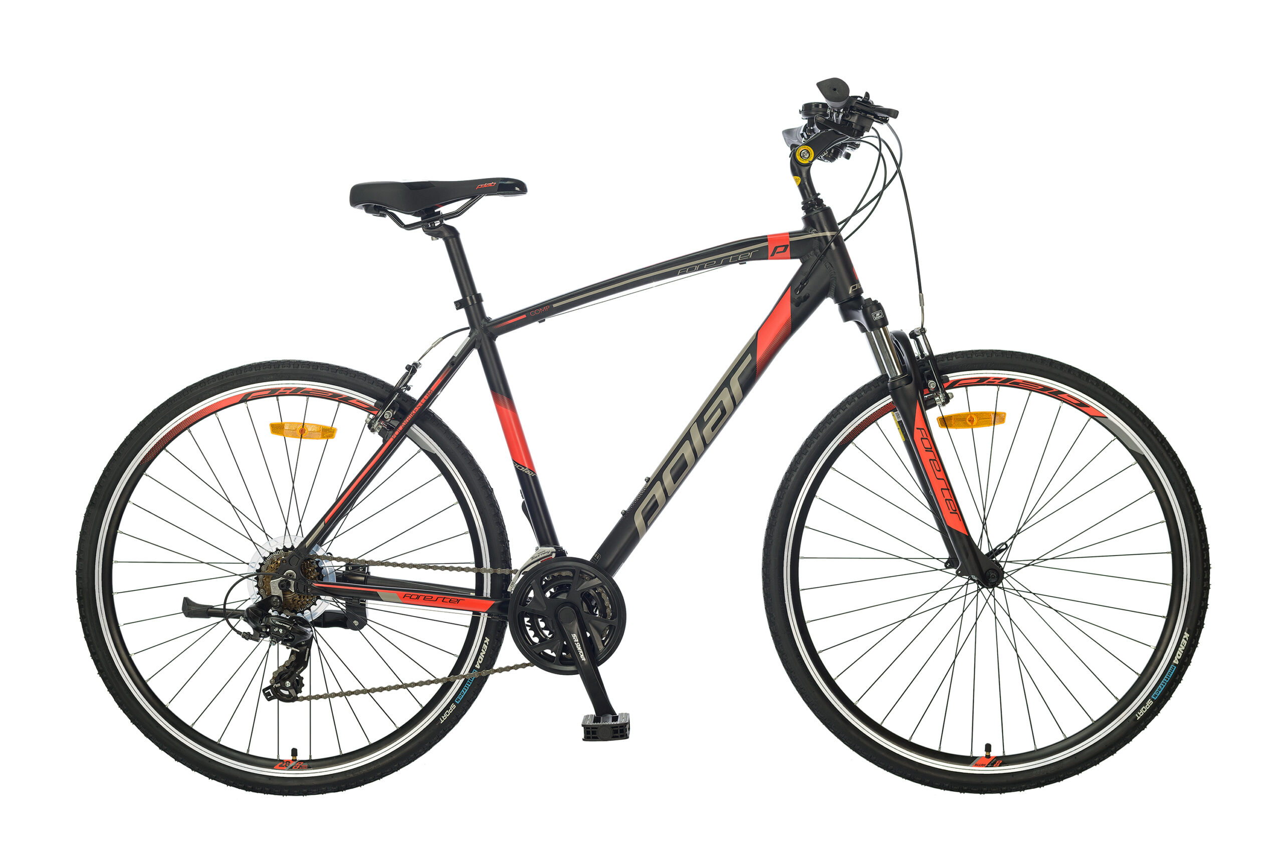 Polar Forester Comp fekete/narancs L, 52 - Axus Bike webáruház